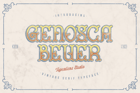 Genosca Beuer: A Bold Font for Timeless Design