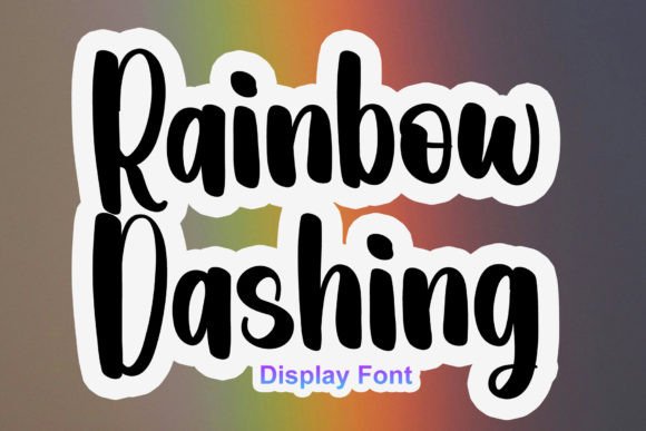 Rainbow Dashing: A Masterpiece in Display Typography